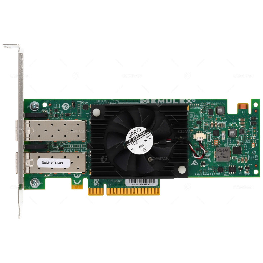 DDF4D DELL EMULEX DUAL PORT 10Gb SFP+ PCI-E NETWORK ADAPTER CARD